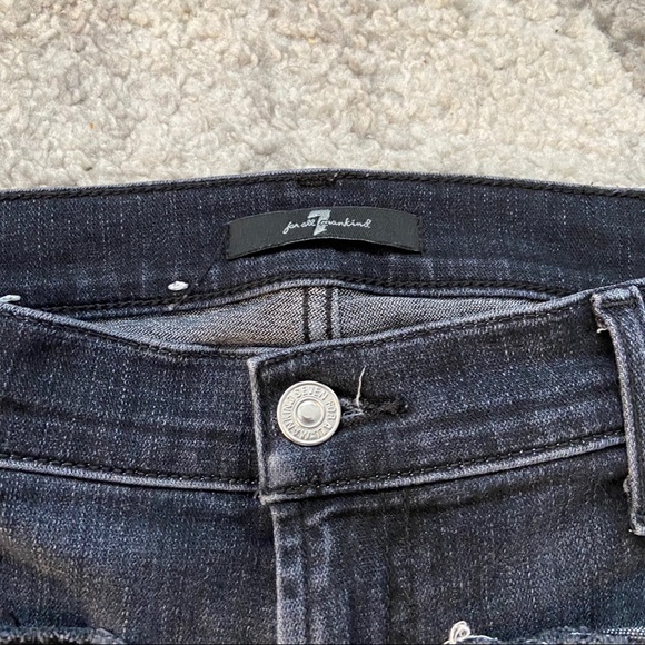 7 For All Mankind Cropped Flare Jeans - Picture 4 of 8